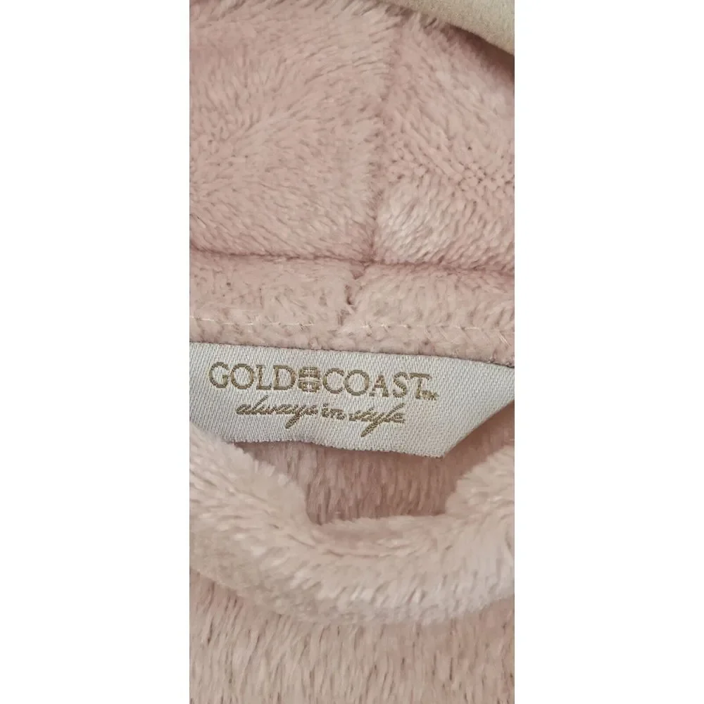 GOLD COAST always in style women pale pink plush soft Robe size‎ S/M